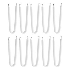 10Pcs IC Chip Extractor IC U Shape Puller Stainless Steel Insulated Grip, White