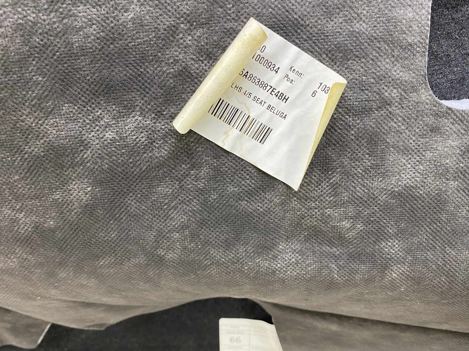 2015-2020 BENTLEY BENTAYGA OEM REAR LEFT INNER QUARTER PANEL CARPET TRIM COVER
