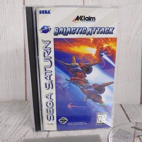 CLEAN - Galactic Attack 1995 Sega Saturn - COMPLETE w/ Manual CIB - TESTED