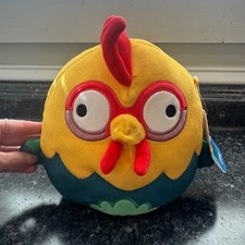 Disney Squishmallows Moana Hei Hei Rooster Plush 8 Inch Yellow Teal Stuffed Toy