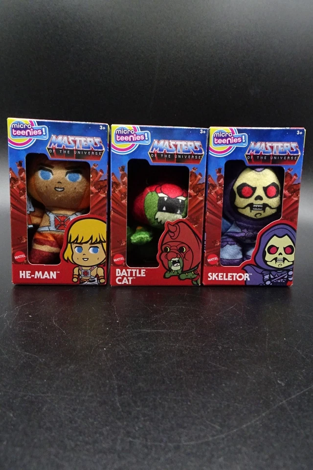Boneca de Pelúcia Mattel x Micro Teenies "HE-MAN Masters of the Universe" 3" "Você escolhe" - Imagem 3 de 4