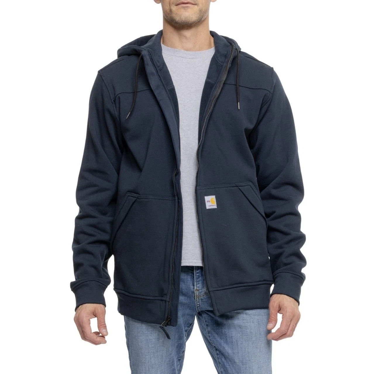 New Carhartt FR Flame Water Resistant Relaxed Fit Fleece Zip Hoodie For Men XL