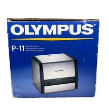 OLYMPUS P-11 Digital Photo Printer Dye Sub 4x6 PictBridge Vintage Bundle ~Tested
