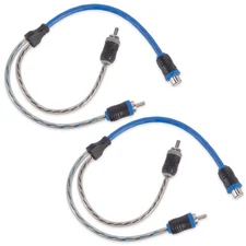 XIV2M 1 Female to 2 Male Y-Adapter V-Series RCA Audio Interconnect Cables (2-pac