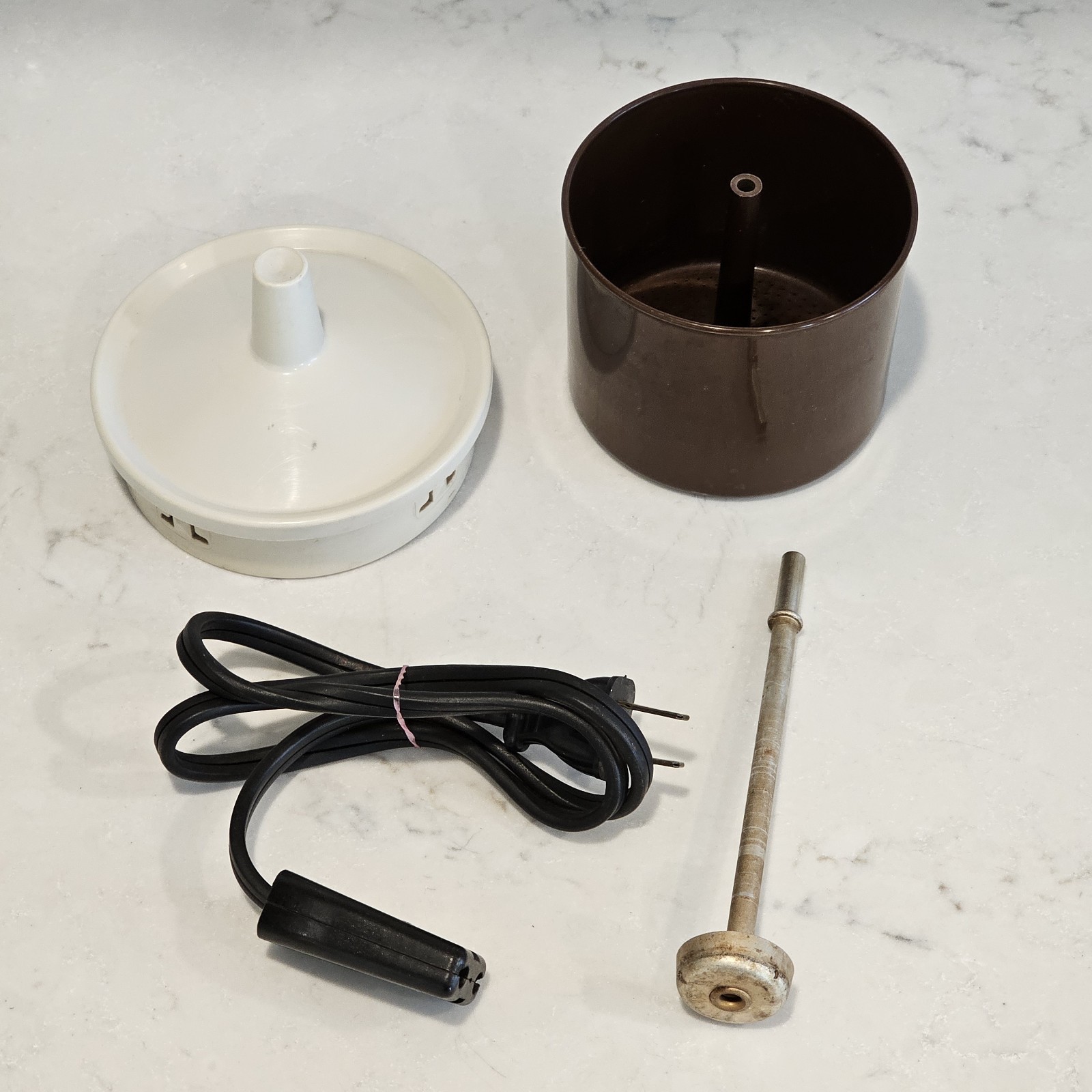 Vtg REGAL POLY PERK 4-8 Cup Replacement Parts - Basket, Stem, Power Cord, Lid