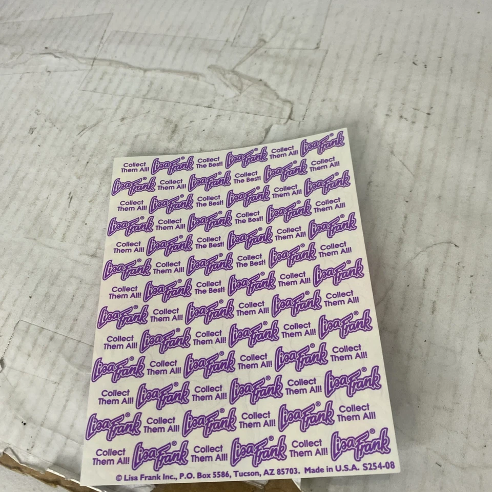 Vintage Lisa Frank 90's Easter Puppy Full Sticker Sheet S254-08 6”x5” - Image 2 of 3