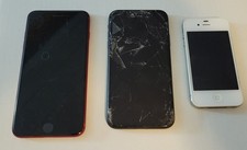 Lot of 3 Apple iPhones for Parts/untested. iPhone 4s, XR, And 8 plus
