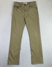 Levis 511 Jeans Boys 20 Reg 30x30 Beige Slim Straight Stretch Khaki Pants Casual