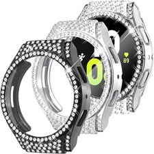 3 Packs Soft TPU Case for Galaxy Watch 5  4 40mm Bling Crystal Bumper