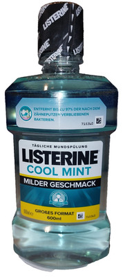 Listerine Cool Mint Mild, 600ml