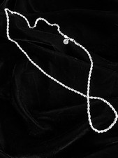 NEW 18K WHITE GOLD Men Women 4MM ROPE CHAIN 30” MADE IN ITALY LIFETIME WARRANTY