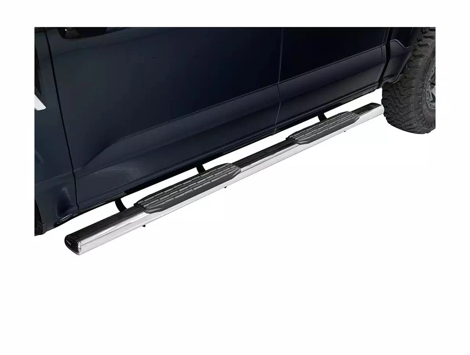 Ionic 5" Stainless Nerf Bars Fit 2007-2021 Toyota Tundra CrewMax Foto 2 de 4