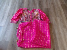 COLLECTIBLE NEENA NEW YORK PINK EMBROIDERED JACKET AND SCARF SIZE LARGE