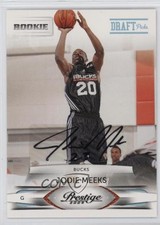 2009 Prestige Rookie Draft Picks Rights Signatures 289/699 Jodie Meeks Auto 1by8