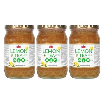 Yuja Cha Korean Lemon Tea Koreanischer Zitronentee Instant Citron Tea 3x500g
