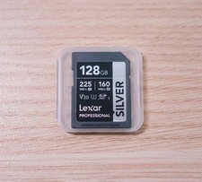 Image of Lexar Professional 128GB SDHC SDXC UHS-1 V30 SD Memory Card, 225 MB/s, Silver