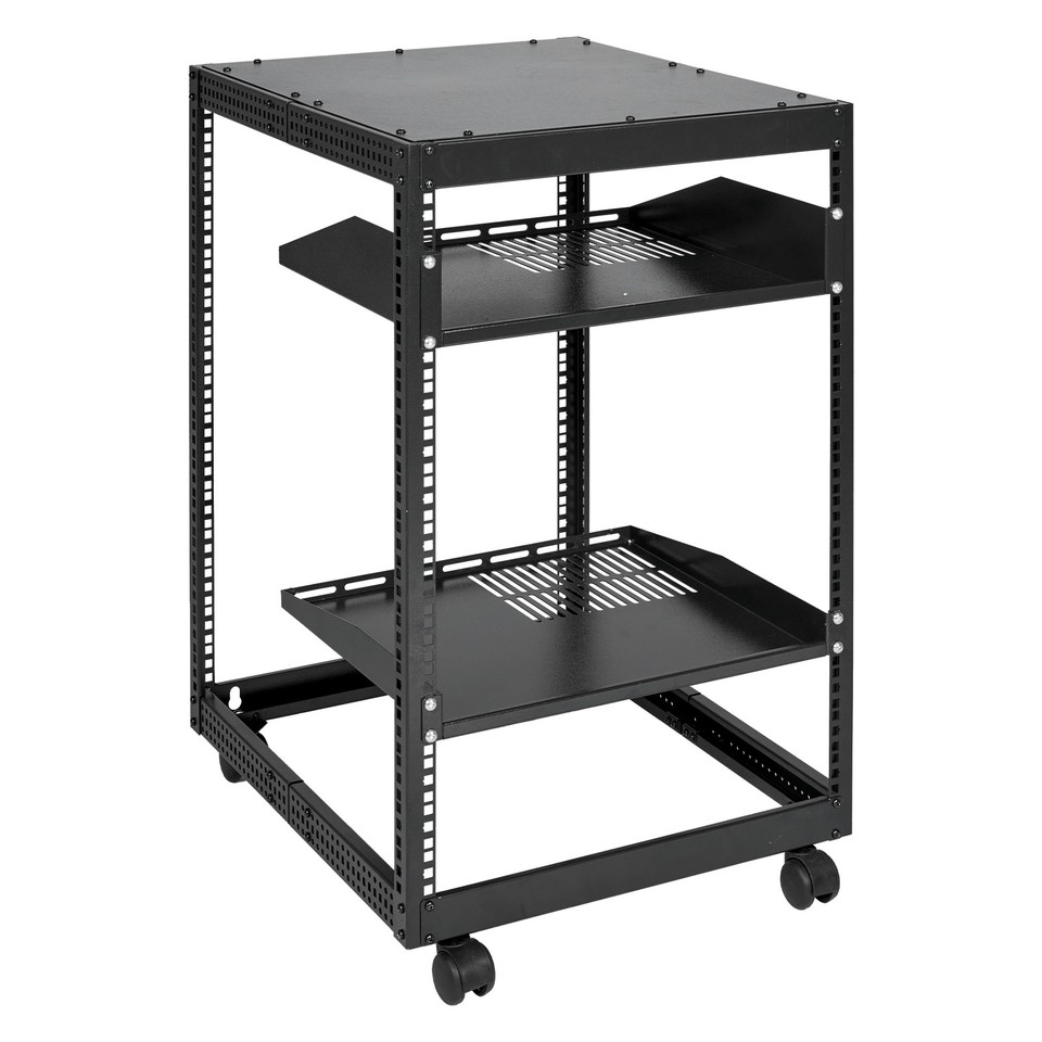 15U 4 Post Open Frame Server Rack Enclosure 19'' Adjustable Depth - View #7