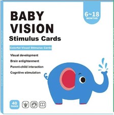 Baby and Toddler Flash Cards for Visual 5.91 x x 0.4 inches, Multi