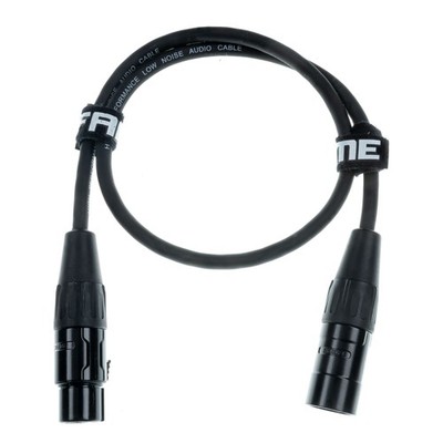 Audio Ultra Prof. Mikrofonkabel XLR 0,5m Rean-Stecker Kreuzgeflechtschirmung