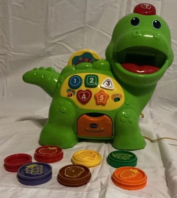 VTech Chomp and Count Dino 7 Coins Dinosaur Learning Tested And Works