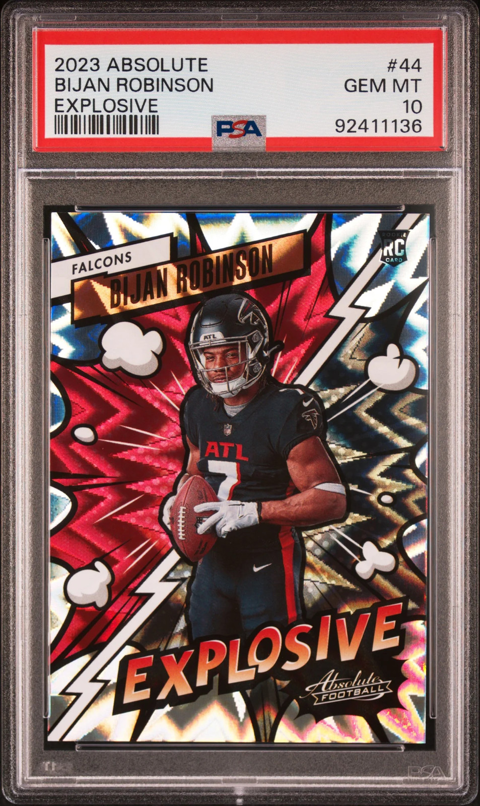 Bijan Robinson Panini Absolute Explosive #44 Base