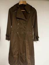 Neiman Marcus Fox Run Brown Trenchcoat Yugoslavia sz M/L 