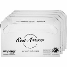 Impact Products,IMP25130873, Toilet Seat Covers,1000 / Carton,White,NEW