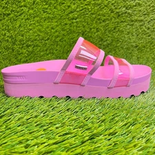 Reef Vista Hi Energy Womens Size 9 Neon Pink Beach Walking Outdoor Slide Sandals