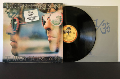 Beatles George Harrison Thirty Three & 1/3 1977 Dark Horse TWO SONG HYPE STICKER