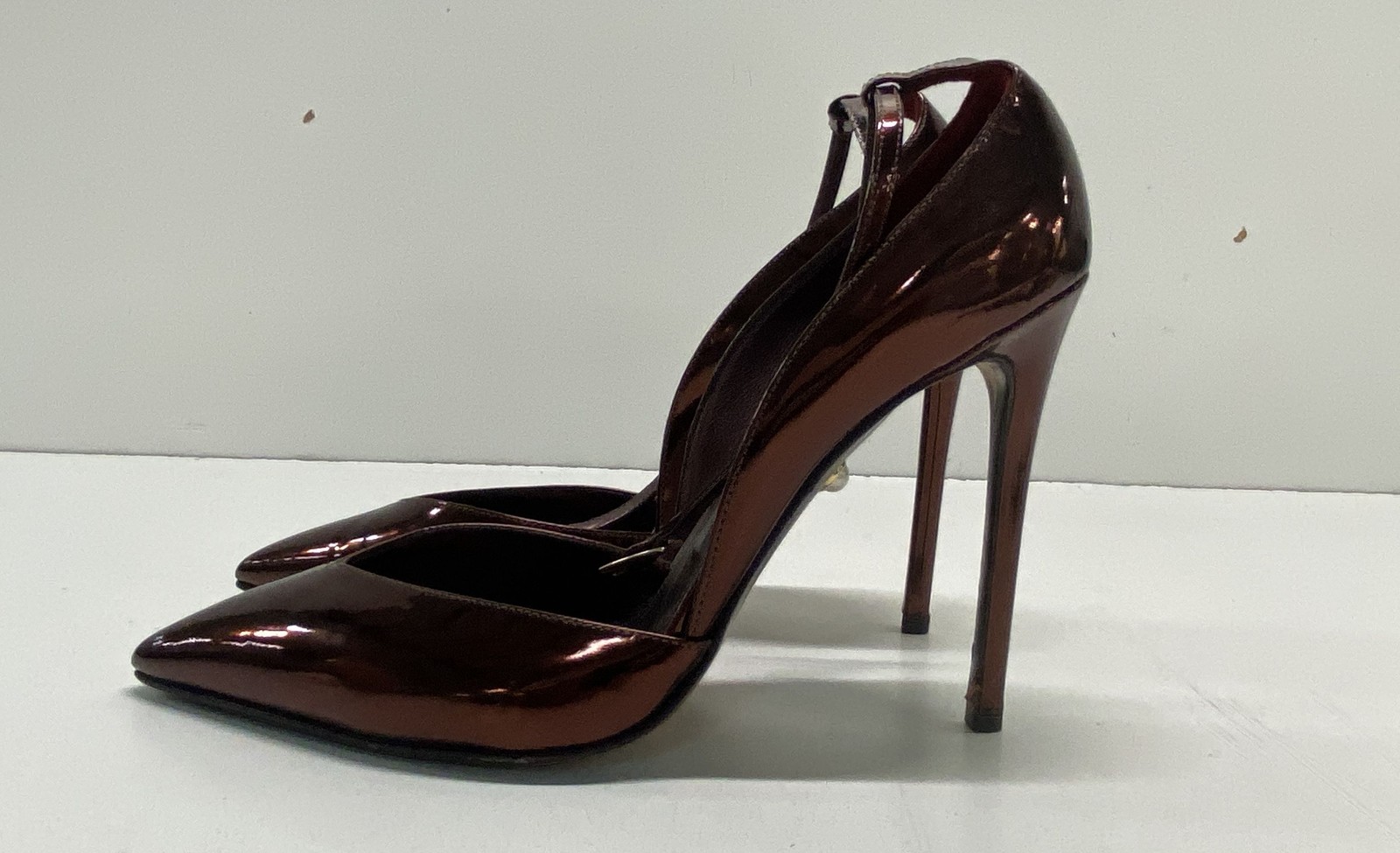 Alevi Milano Brown Solid Pointed Toe Stiletto Hee… - image 1