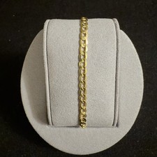10k Solid Yellow Gold 8in Cuban Link 4mm Bracelet  NEW-Last One