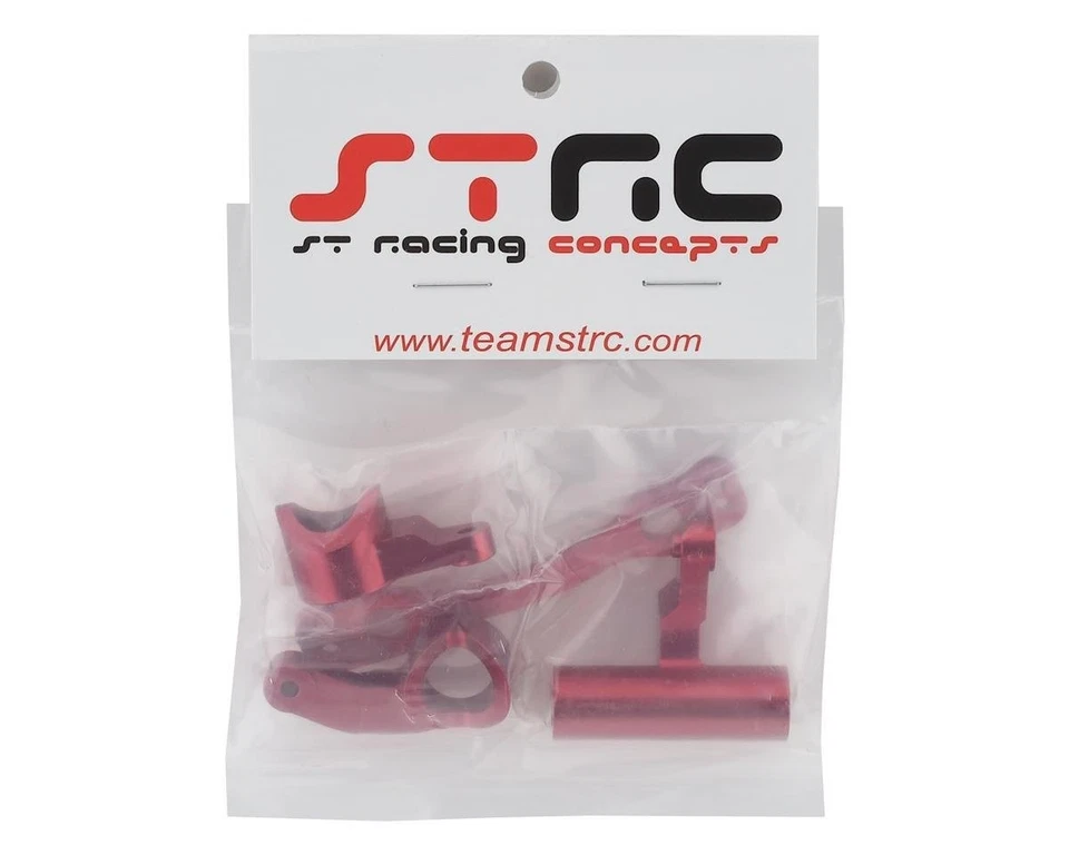 ST Racing Concepts Arrma 6S Aluminum HD Steering Bellcrank Set (Red) - Image 2 of 2