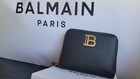 Balmain Women's B-Buzz Black Calfskin Smooth Leather Wallet — photo 1