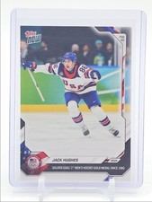 JACK HUGHES 2026-27 TOPPS NOW USA OLYMPIC TEAM GOLDEN GOAL B Q0913