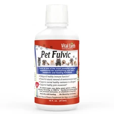 Vital Earth Minerals Pet Fulvic – 70+ Trace Minerals for Pet Health Joint Sup...