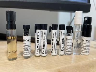 9 niche perfume samples - MFK Nishane Heeley Serge Initio L Artisan Ormonde