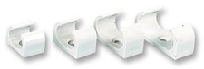 PRO POWER - Oval Conduit Fixing Clip 20mm White