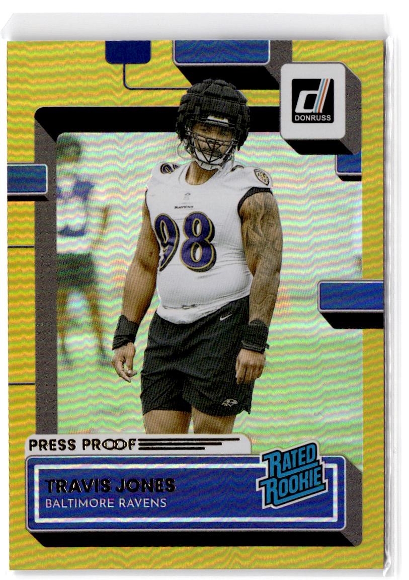 Travis Jones Panini Donruss #384 Press Proof Premium