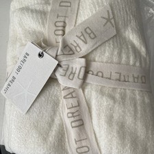 Barefoot Dreams CozyChic Lite Ribbed Baby Blanket, 30 inch x40, pearl NEW 
