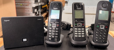 Siemens Gigaset A540 IP base station VOIP SIP base unit | 3 x Cordless Handsets