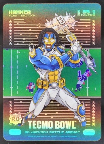 2026 Bo Jackson Battle Arena Tecmo Bowl Hammer First Edition Logofoil SSP CG4