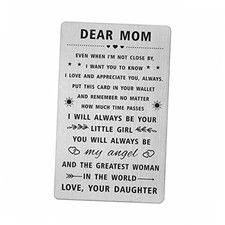 Mom Gifts for Women, Happy Mothers Day Card from Daughter, Mom from Daughter