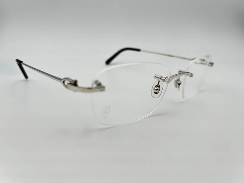 Gafas Cartier CT00500 002 plateadas 53-20-140 sin montura Foto 3 de 4