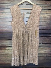 Rokoko Floral Print Sleeveless Dress 1X
