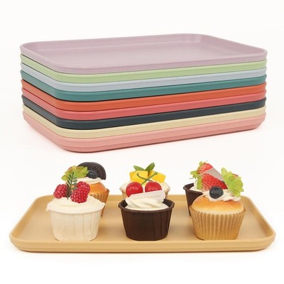 Plastic Art Trays, 10-Pack Large Stackable Activity Crafts Organizer Serving ...
