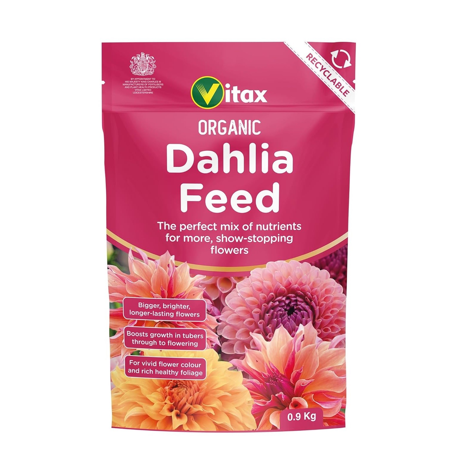 Vitax Organic Dahlia Feed Vibrant Blooms Strong Plant Development 0.9kg - Image 5