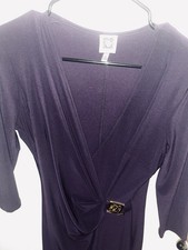 Anne Klein Women's Purple Dress Size8 for Dinner, Office, or Summer Evening