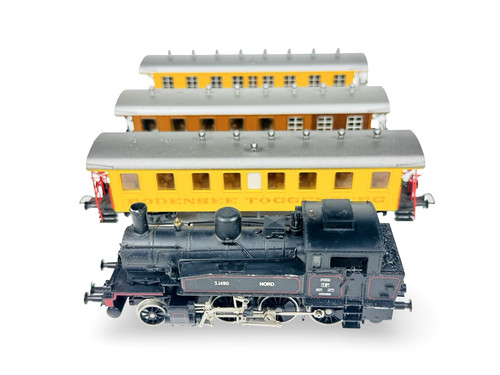 Juego de locomotora y pasajeros Boddensee vintage HO 1/87 #9171 Liliput Nord 3.1490 | Condition: Used