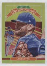 2020 Panini Donruss Optic Diamond Kings Retail Lime Green Prizm Lance Lynn 0q1p