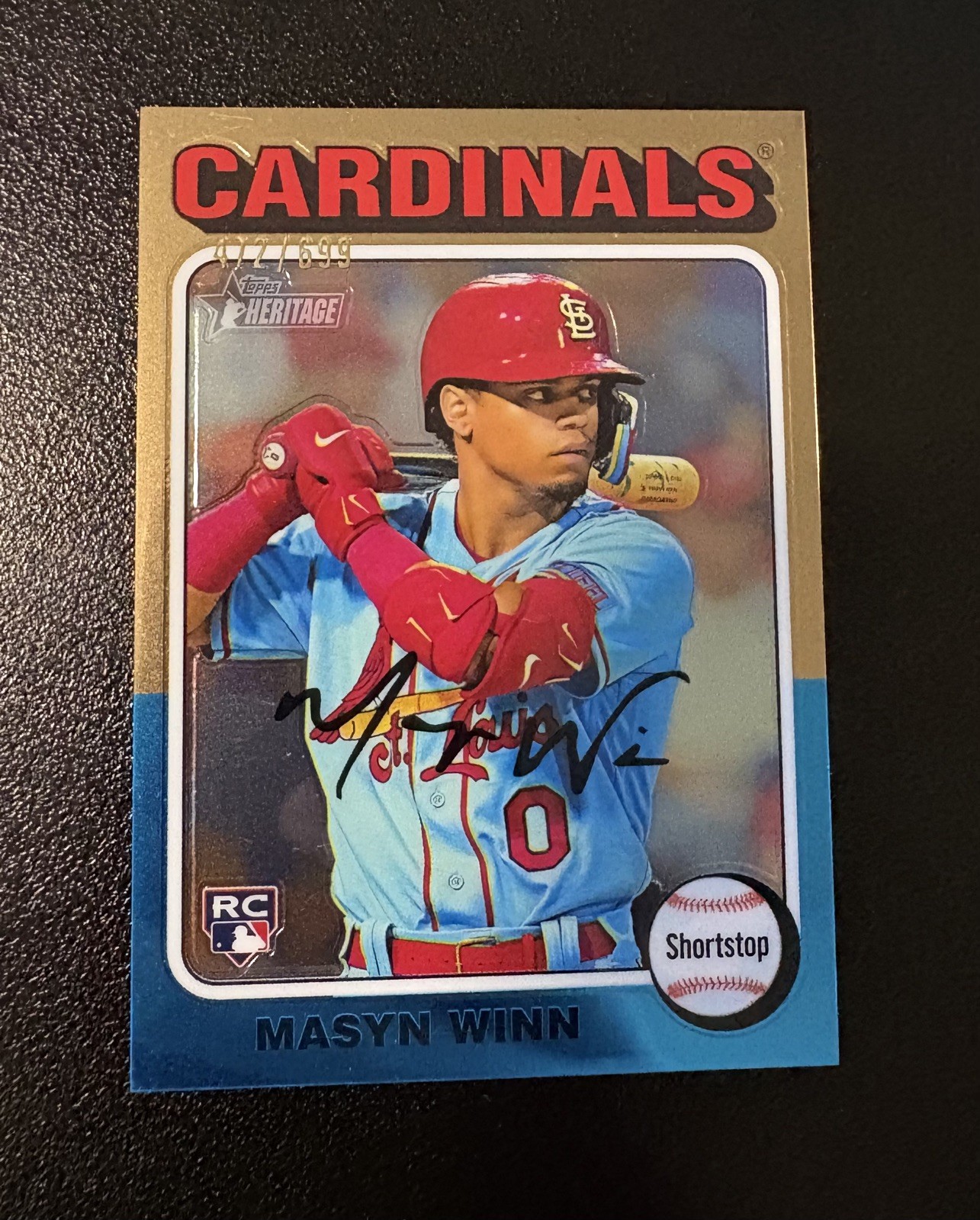 2024 Topps Heritage High Number - Rookies Masyn Winn #284 Chrome /699 (RC)